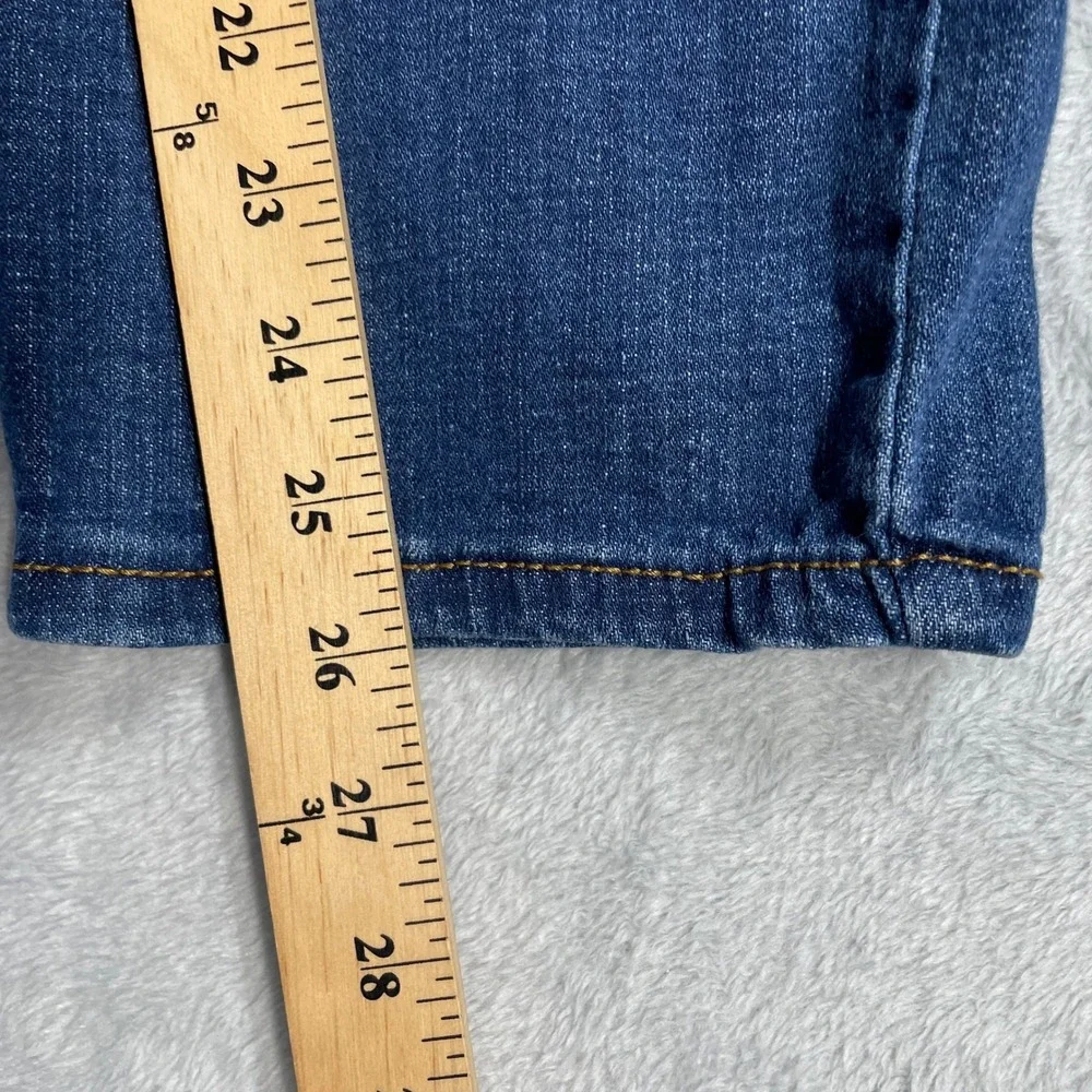 Ella Moss Straight Jeans Women 10/30 Blue High Waist Stretch Medium Wash